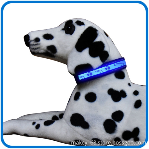Glow In The Dark Blinking Reflective Pet Dog Collars